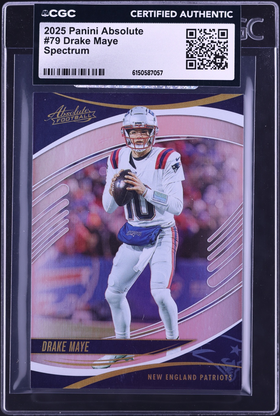 2025 Absolute Spectrum Drake Maye #79 CGC AUTH
