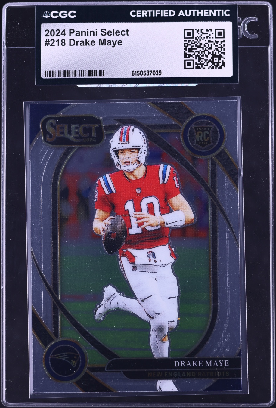 2024 Select Club Level Drake Maye ROOKIE #218 CGC AUTH
