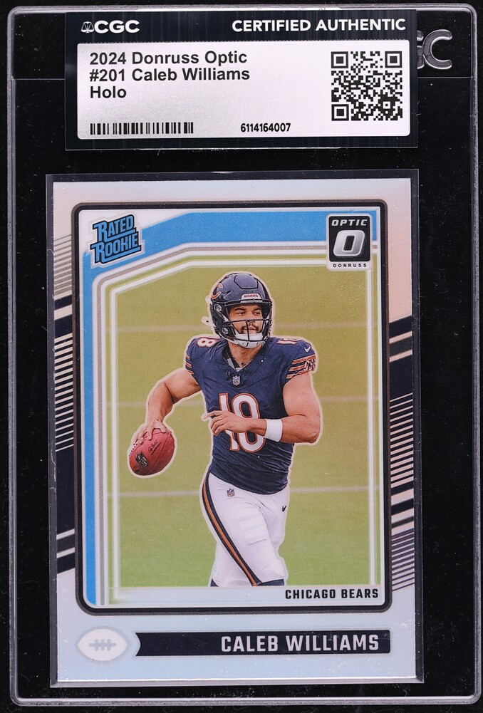 2024 Donruss Optic Holo Caleb Williams ROOKIE #201 CGC AUTH