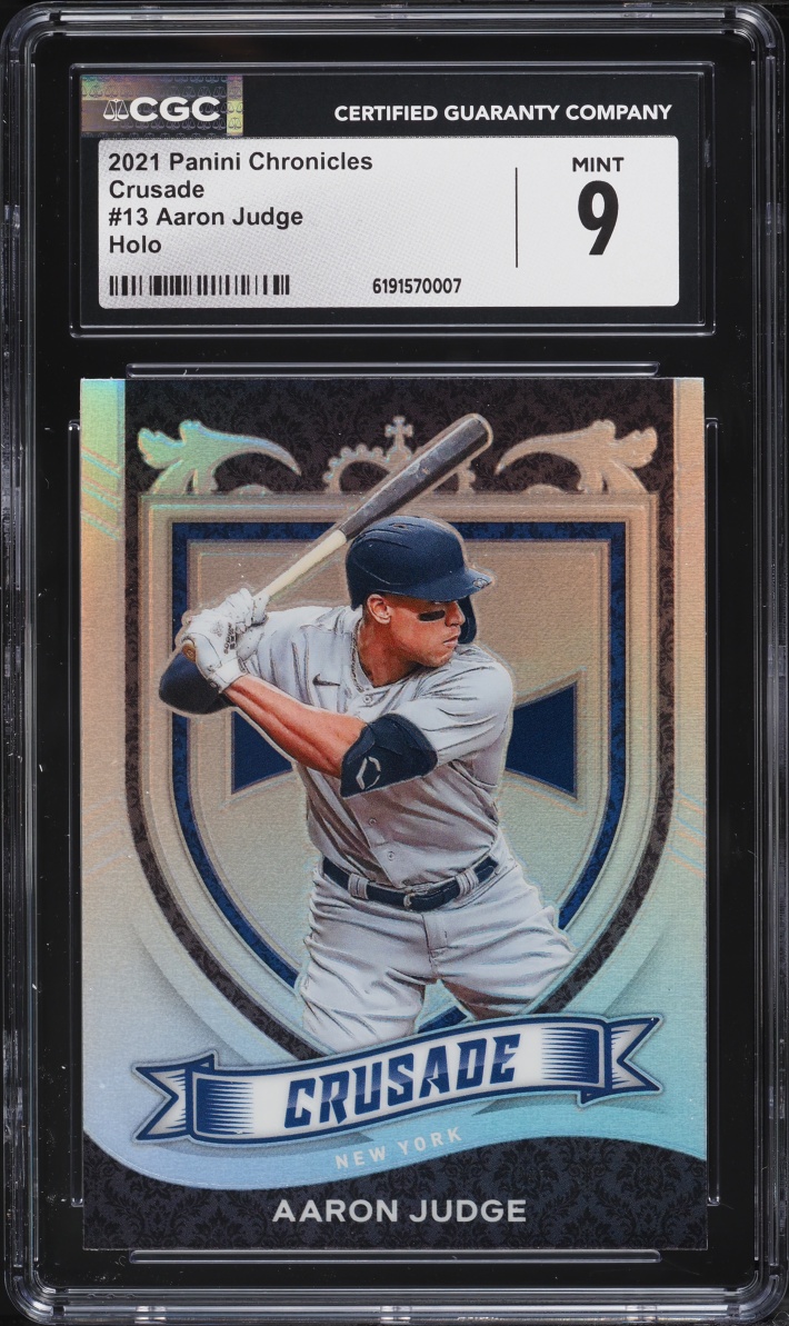 2021 Panini Chronicles Crusade Holo Aaron Judge #13 CGC 9 MINT