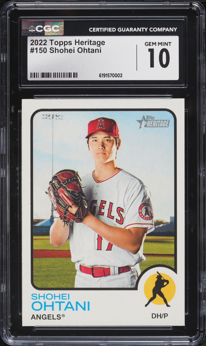 2022 Topps Heritage Shohei Ohtani #150 CGC 10 GEM MINT