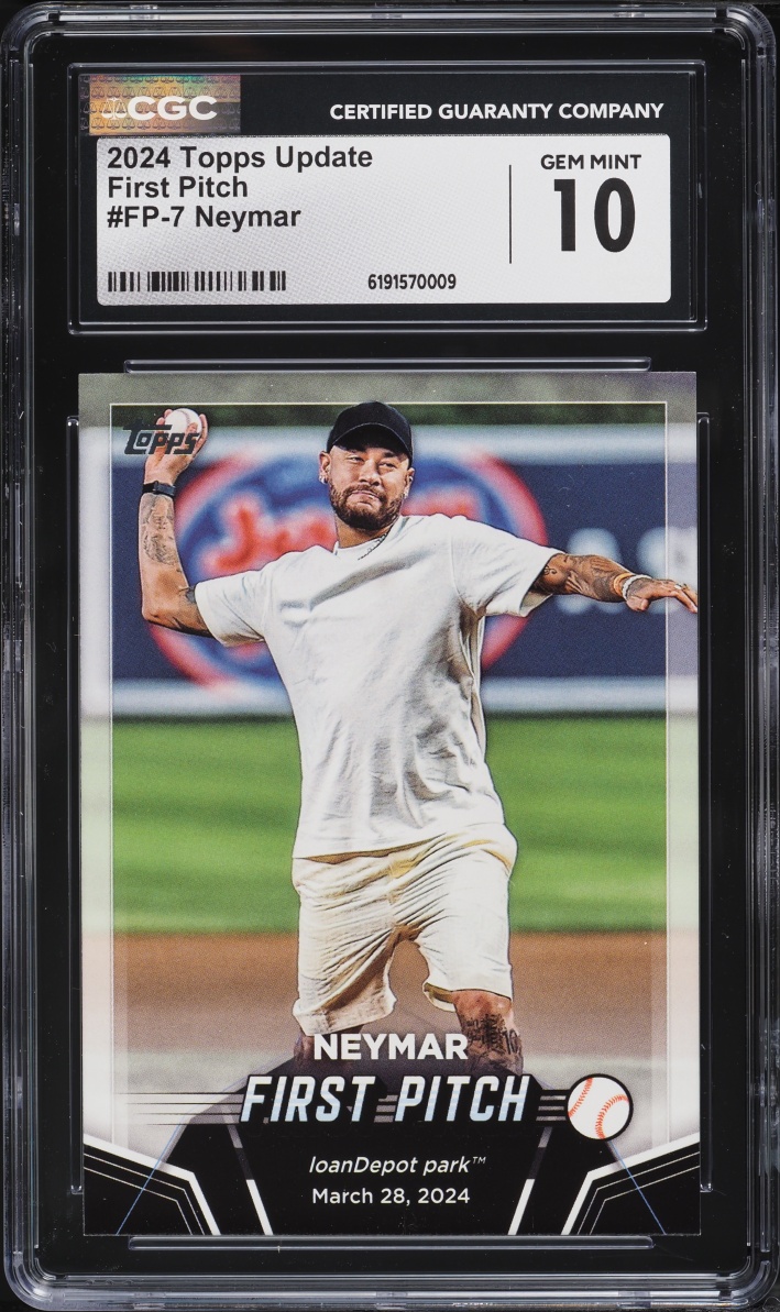 2024 Topps Update First Pitch Neymar #FP-7 CGC 10 GEM MINT