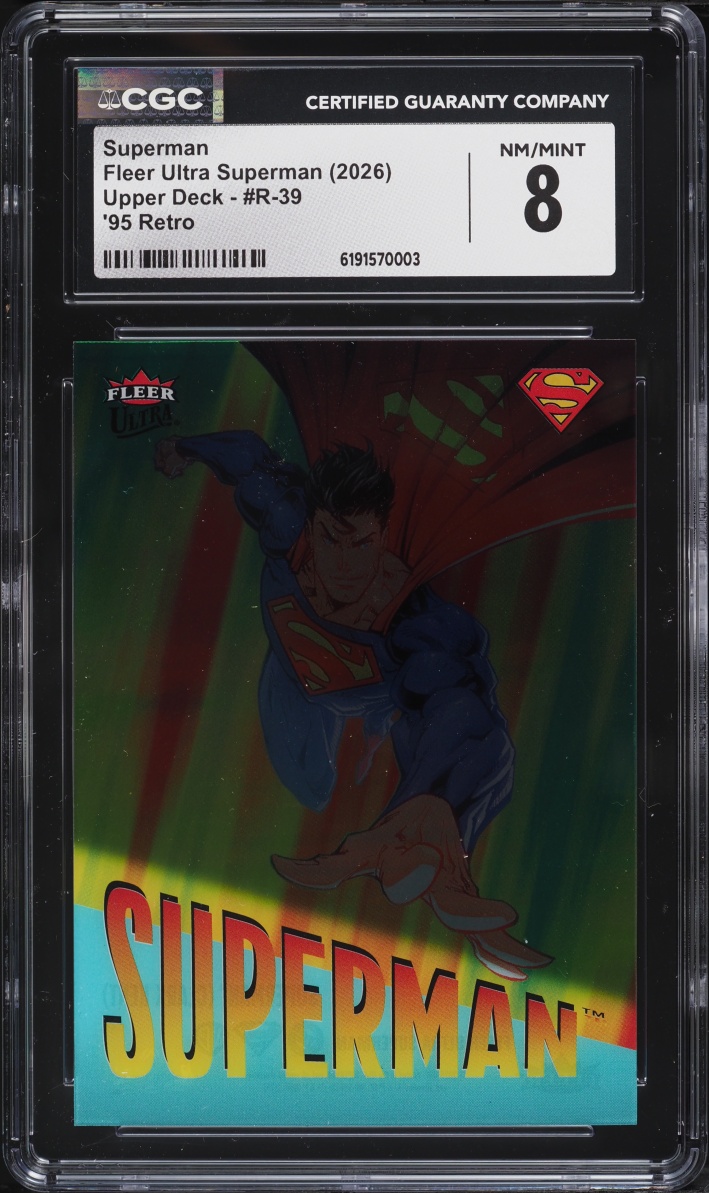 2026 Upper Deck Ultra '95 Retro Superman #R-39 CGC 8 NM-MT