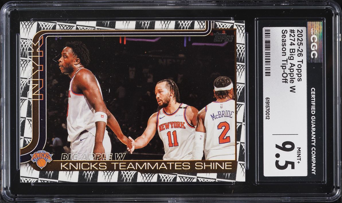 2025 Topps Season Tip-Off Big Apple W #274 CGC 9.5 MINT+