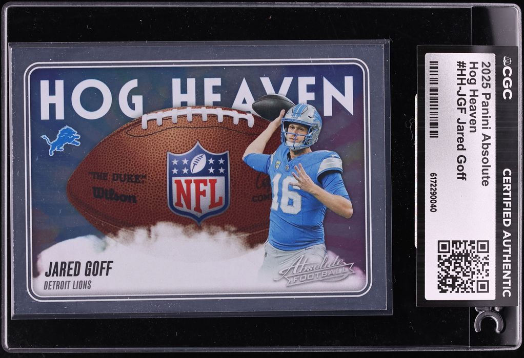 2025 Absolute Hog Heaven Jared Goff #HH-JGF CGC AUTH