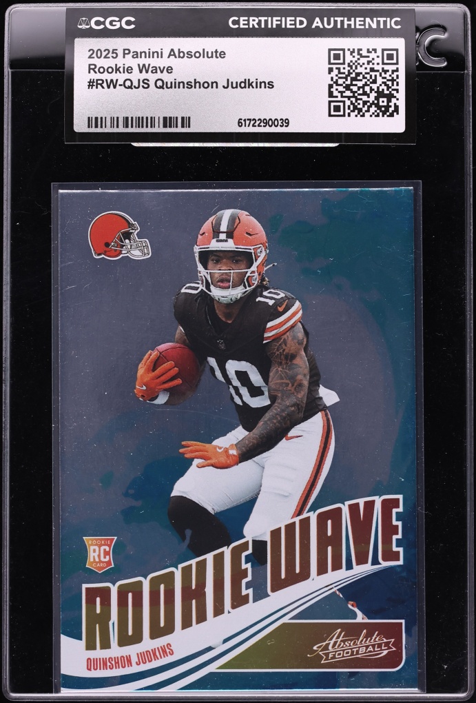 2025 Absolute Wave Quinshon Judkins ROOKIE #RW-QJS CGC AUTH
