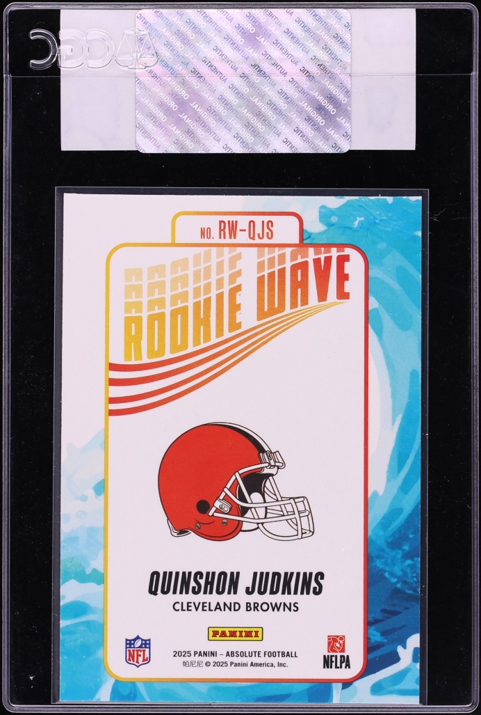 2025 Absolute Wave Quinshon Judkins ROOKIE #RW-QJS CGC AUTH