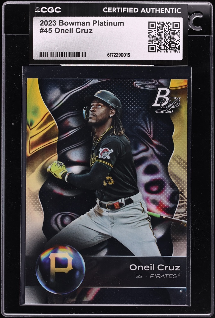 2023 Bowman Platinum Oneil Cruz #45 CGC AUTH