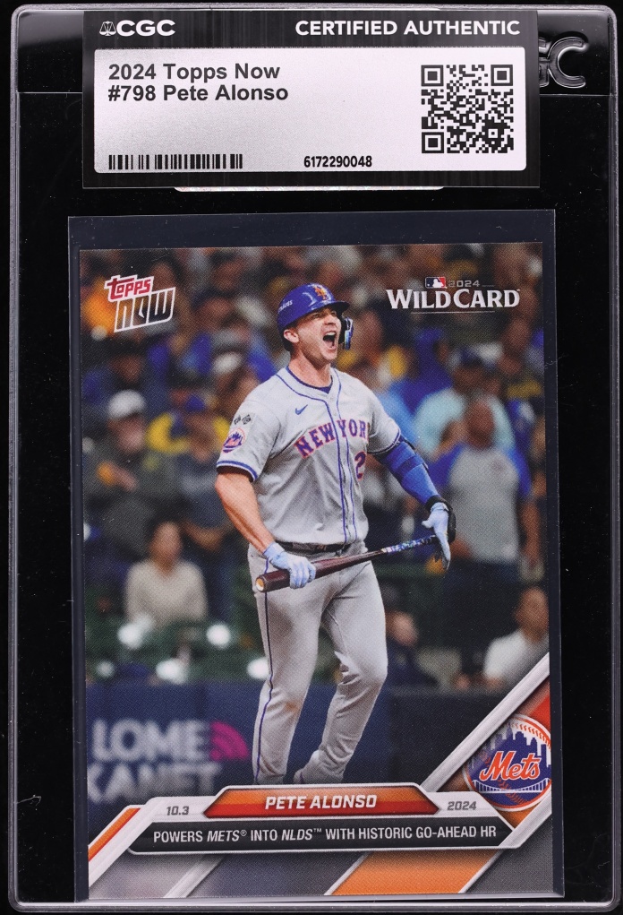 2024 Topps Now Pete Alonso #798 CGC AUTH