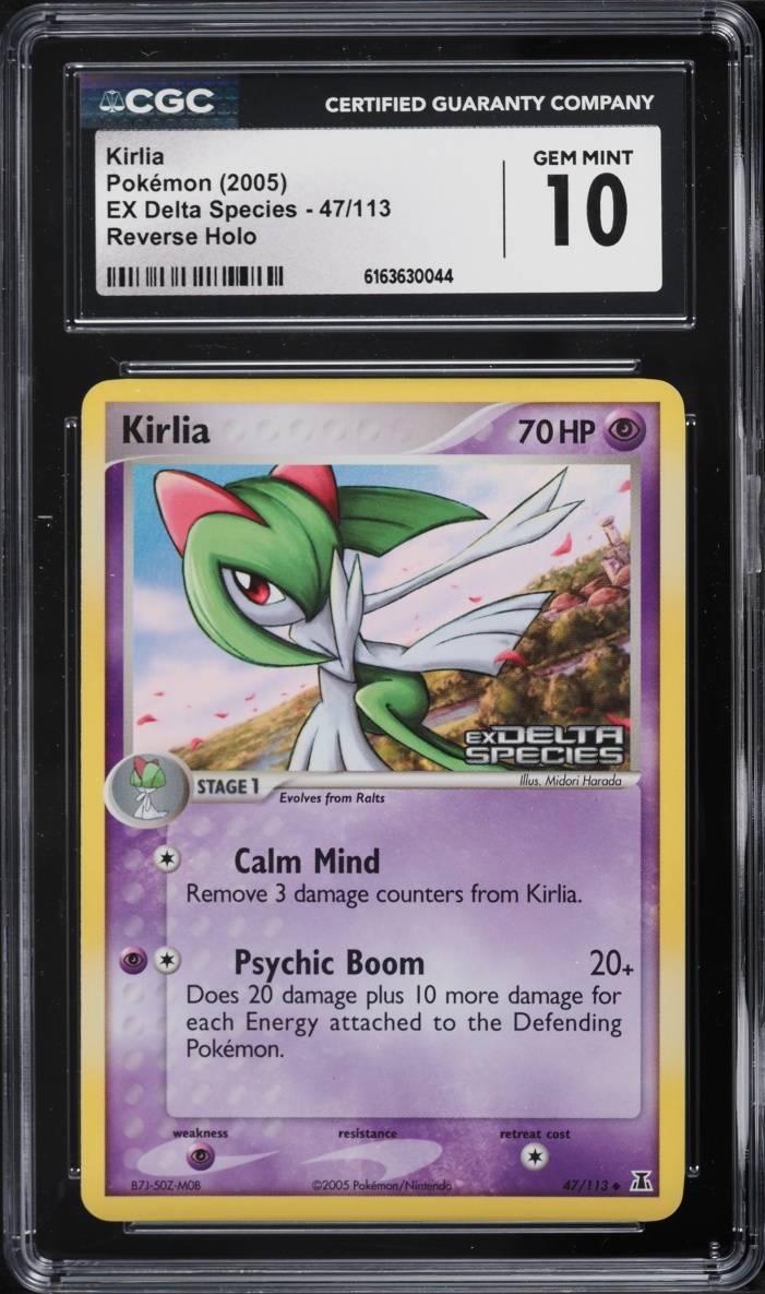 2005 Pokemon EX Delta Species Reverse Holo Kirlia #47 CGC 10 GEM MINT