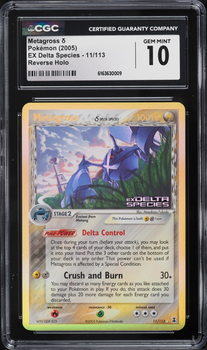 2005 Pokemon EX Delta Species Reverse Holo Metagross #11 CGC 10 GEM MINT