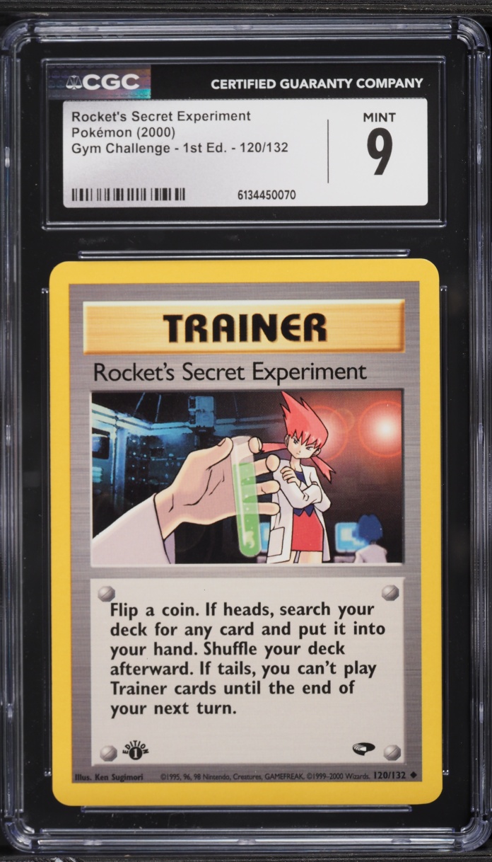 2000 Pokemon Gym Challenge 1st Edition Rocket's Secret Experiment #120 CGC 9 MINT