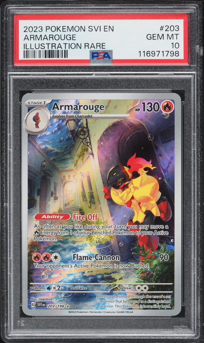 2023 Pokemon Scarlet & Violet IR Armarouge #203 PSA 10 GEM MINT