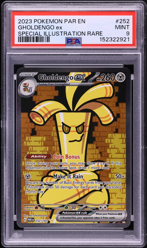 2023 Pokemon Scarlet & Violet Paradox Rift SIR Gholdengo EX #252 PSA 9 MINT