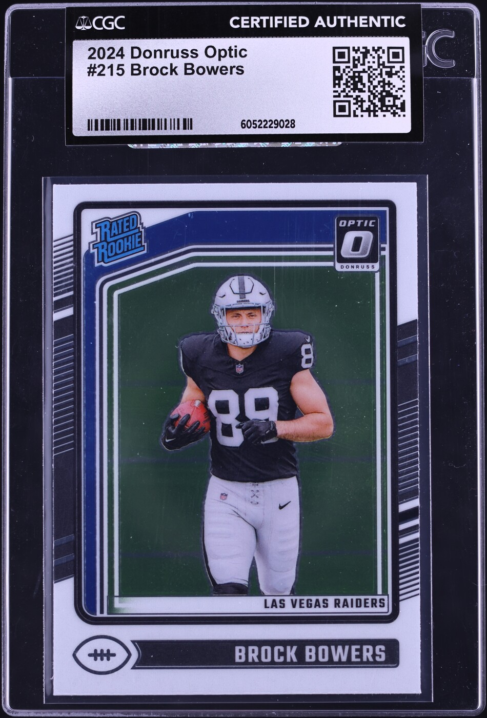 2024 Donruss Optic Brock Bowers ROOKIE #215 CGC AUTH