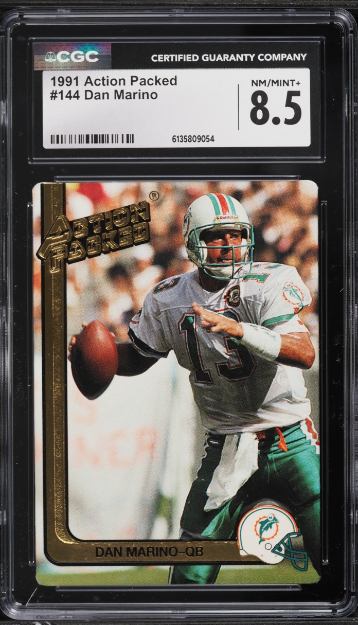 1991 Action Packed Dan Marino #144 CGC 8.5 NM-MT+
