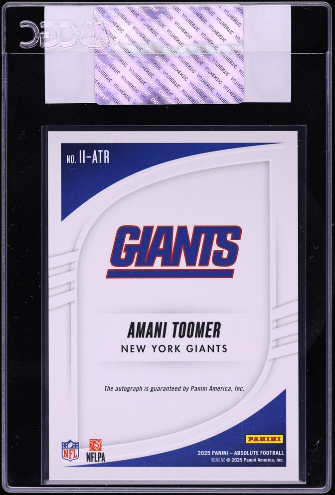 2025 Absolute Iconic Ink Blue Amani Toomer AUTO /35 #II-ATR CGC AUTH