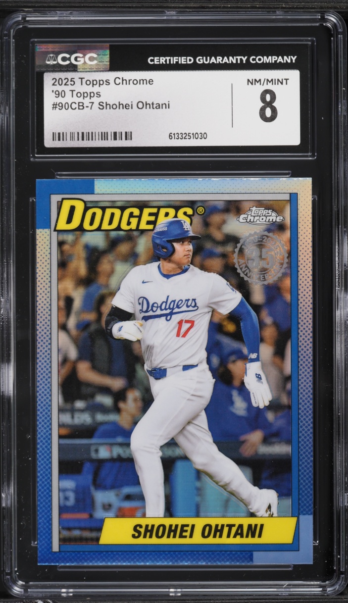 2025 Topps Chrome '90 Shohei Ohtani #90CB-7 CGC 8 NM-MT
