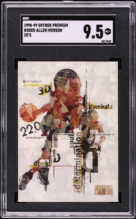 1998 Skybox E-X Century Authen-Kicks Allen Iverson PATCH /165 #11