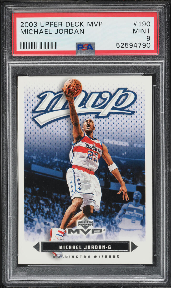 2003 Upper Deck MVP Michael Jordan #190 PSA 9 MINT