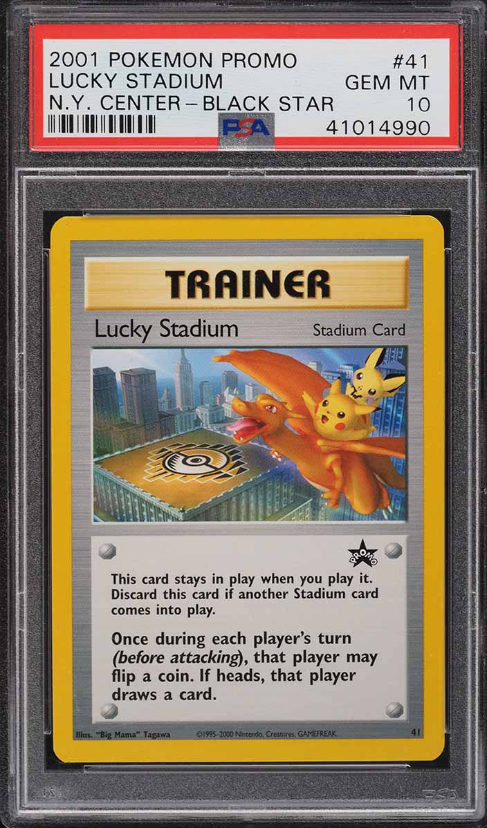 2001 Pokemon Black Star Promo N.Y. Center Lucky Stadium #41 PSA 10 GEM MINT