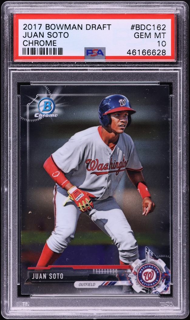 2017 Bowman Chrome Draft Juan Soto PROSPECT #BDC-162 PSA 10 GEM MINT