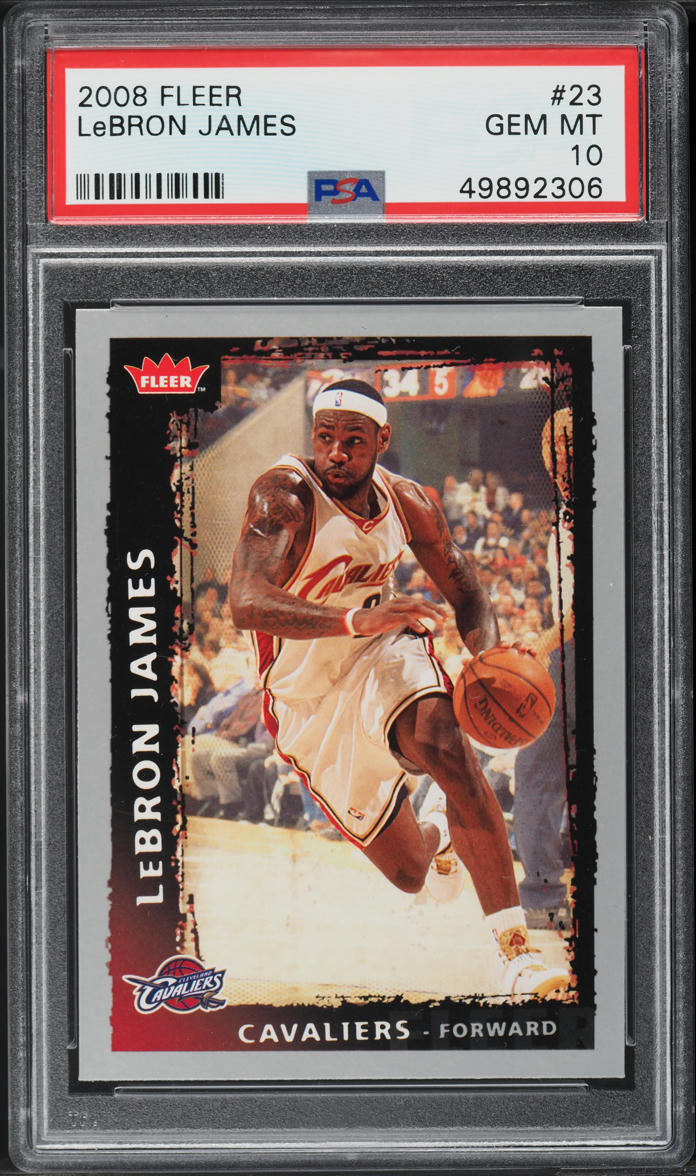 2008 Fleer Basketball LeBron James #23 PSA 10 GEM MINT