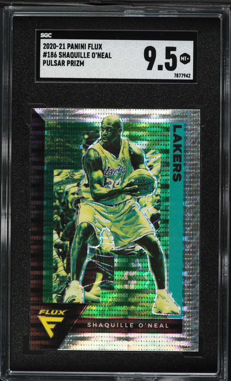2020 Panini Flux Pulsar Prizm Shaquille O'Neal #186 SGC 9.5 MINT+