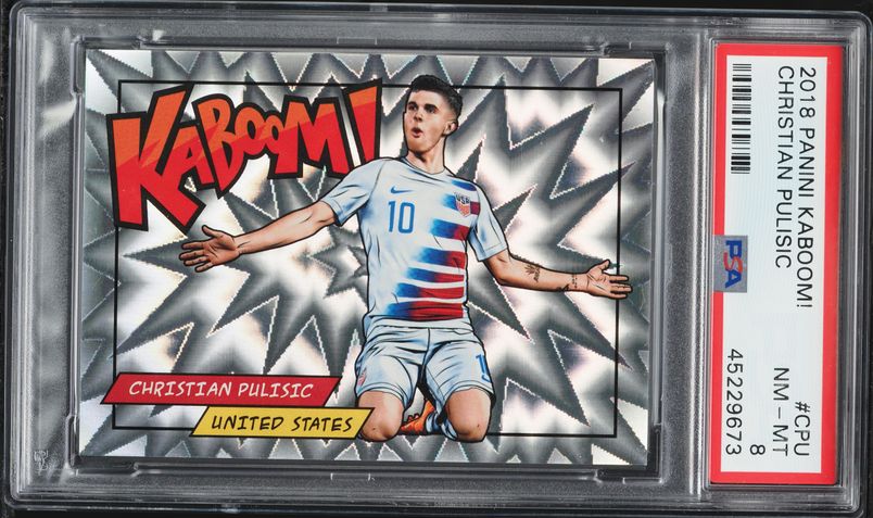 2018 Finest UEFA Gold Refractor Christian Pulisic /50 #90 PSA 9