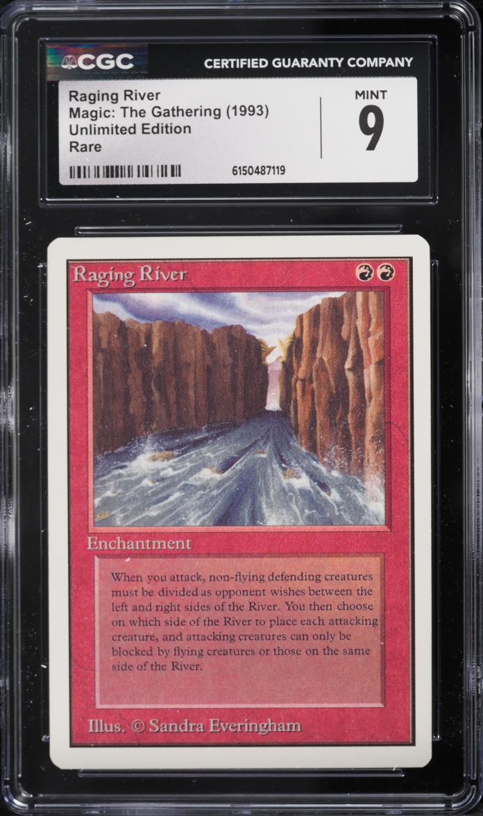 1993 Magic The Gathering MTG Unlimited Raging River CGC 9 MINT