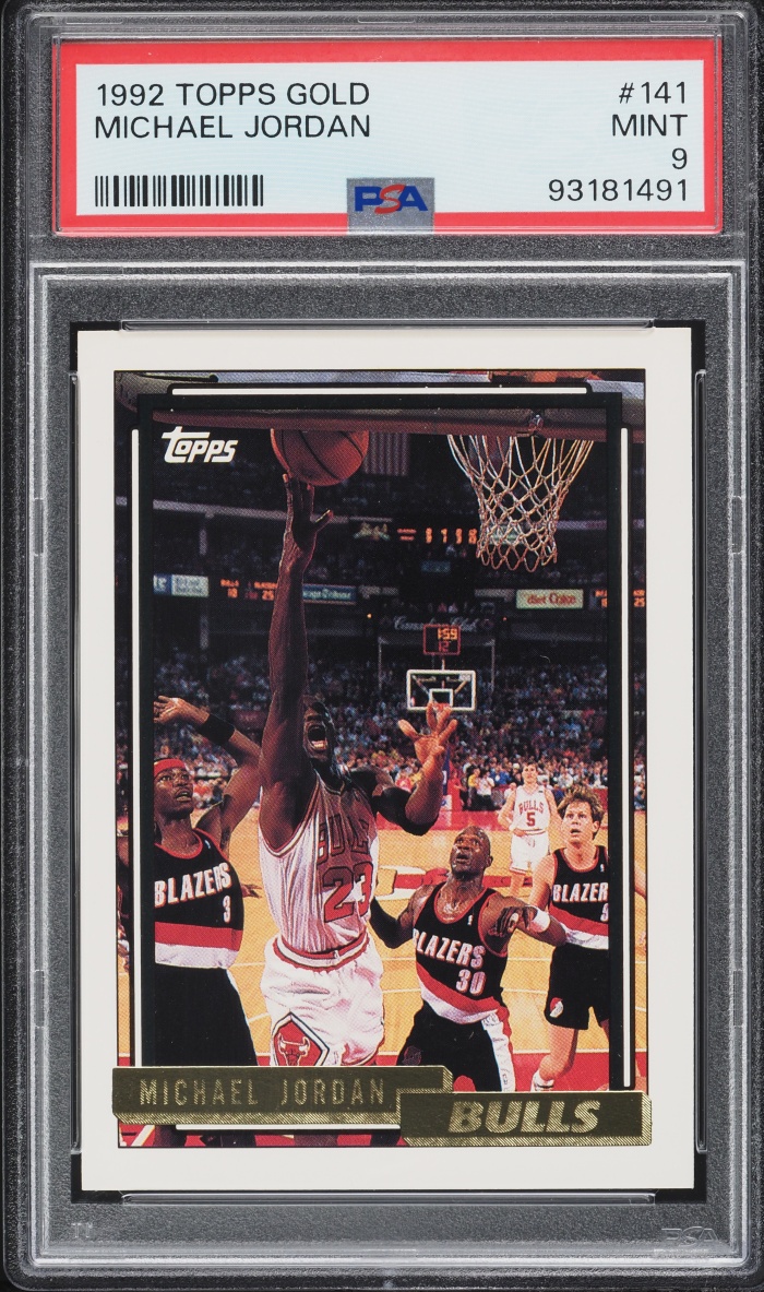 1992 Topps Gold Michael Jordan #141 PSA 9 MINT