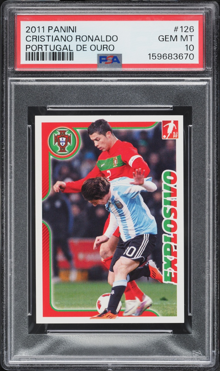 2011 Panini Portugal De Ouro Cristiano Ronaldo #126 PSA 10 GEM MINT