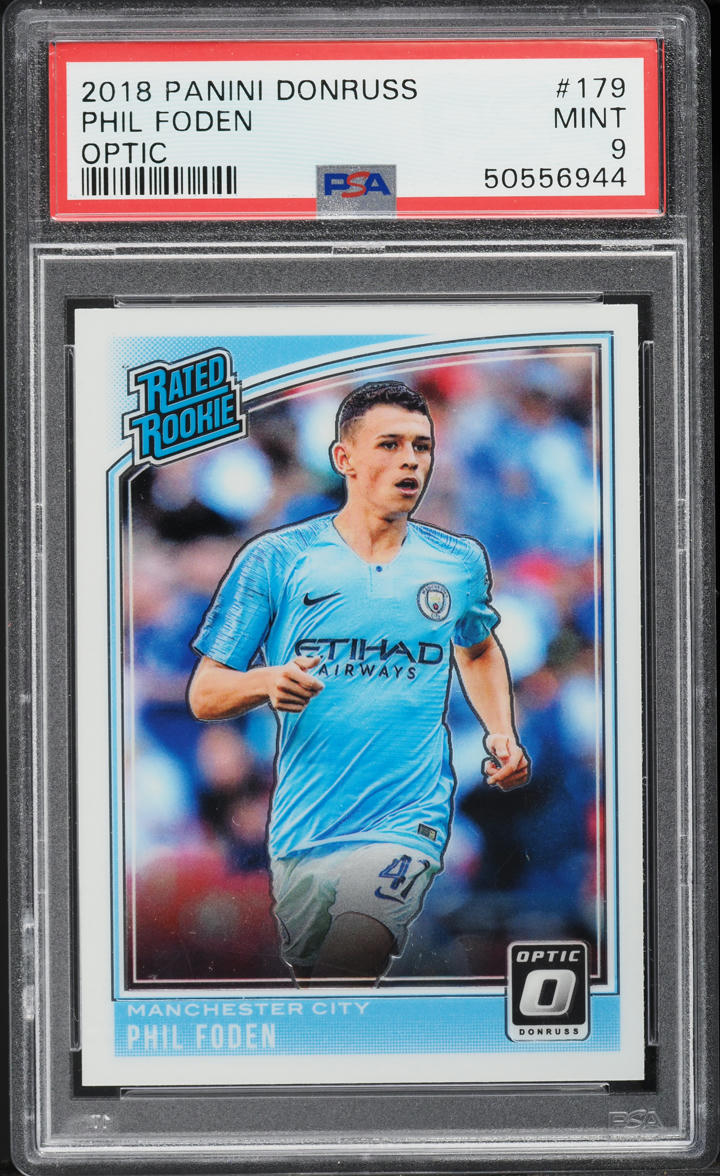 2018 Donruss Optic Phil Foden ROOKIE #179 PSA 9 MINT