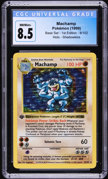 2016 Pokemon Japanese XY 20th Anniversary 1st Edition Holo Machamp