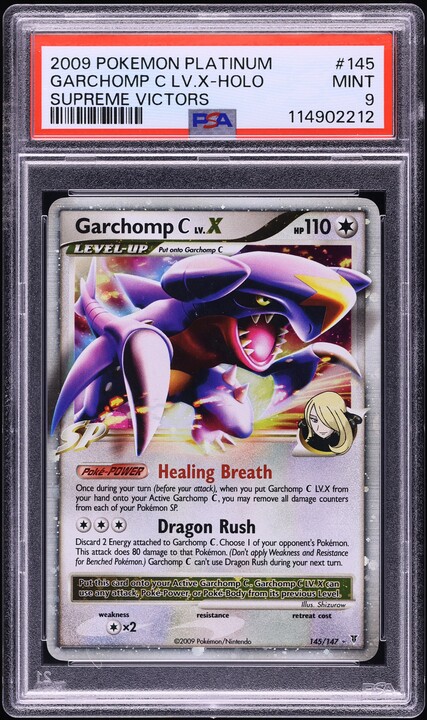 2009 Pokemon Japanese DP Half Deck Holo Garchomp C Lv.X #7 PSA 10