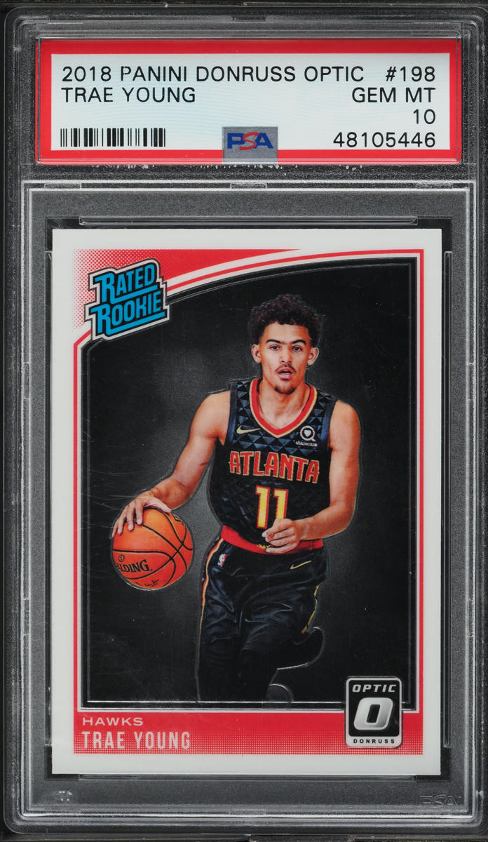 2018 Donruss Optic Trae Young ROOKIE #198 PSA 10 GEM MINT