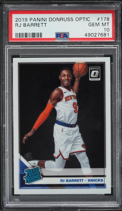 2019 Panini Prizm Blue Prizm RJ Barrett ROOKIE RC /199 #250