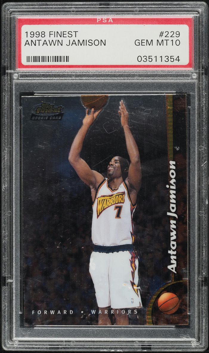 1998 Finest Basketball Antawn Jamison ROOKIE #229 PSA 10 GEM MINT