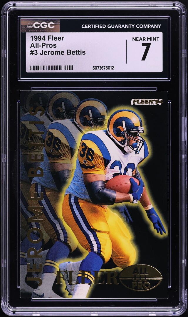 1994 Fleer All-Pros Jerome Bettis #3 CGC 7 NRMT