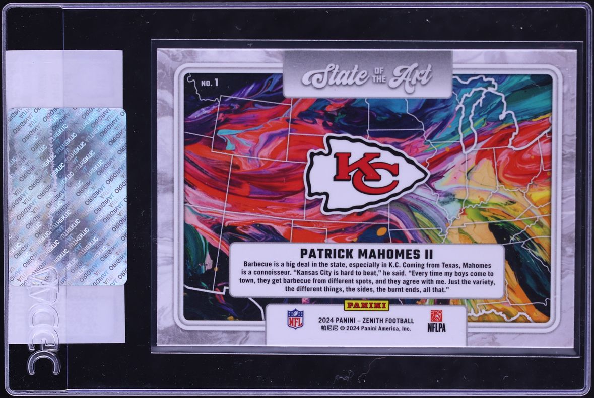 2024 Panini Zenith State Of The Art Patrick Mahomes II #1 CGC AUTH