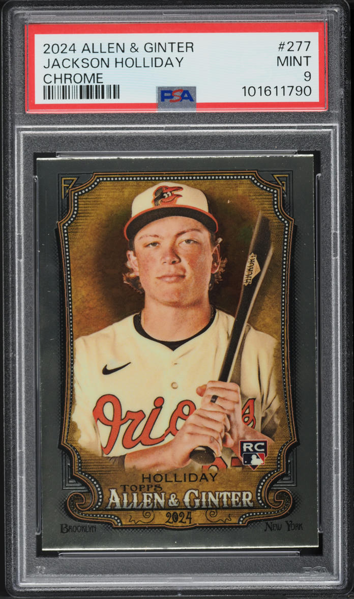 2024 Topps Chrome Allen & Ginter Jackson Holliday ROOKIE #277 PSA 9 MINT