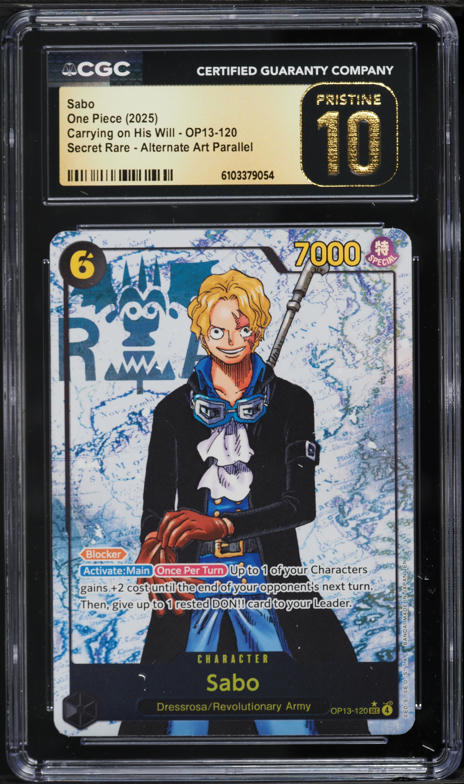 2024 One Piece Two Legends Alt Art S-Snake SR #OP08-112 CGC 10
