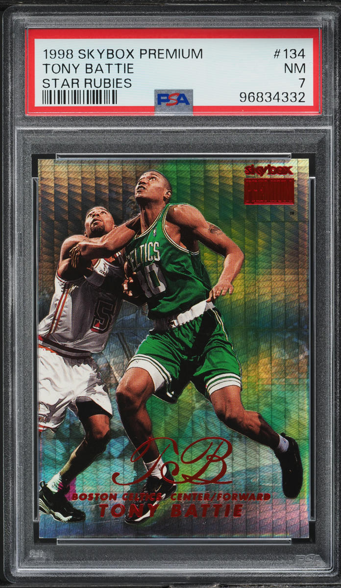1998 Skybox Premium Star Rubies Tony Battie /50 #134 PSA 7 NRMT