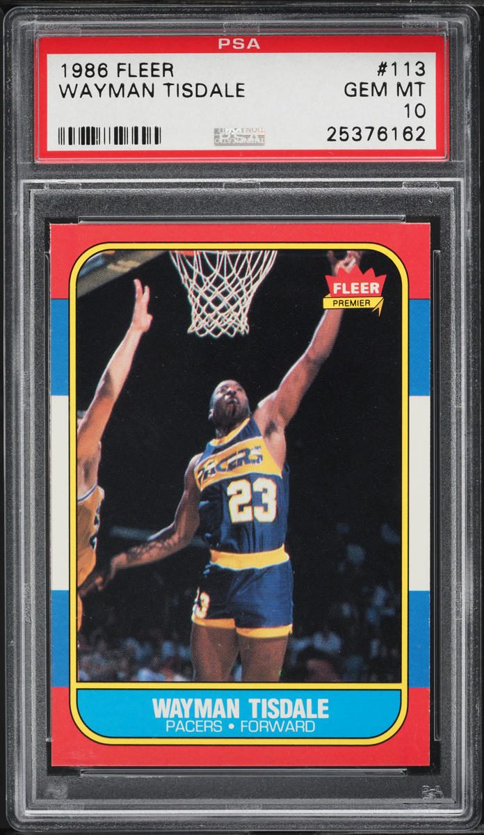 1986 Fleer Basketball Wayman Tisdale ROOKIE #113 PSA 10 GEM MINT