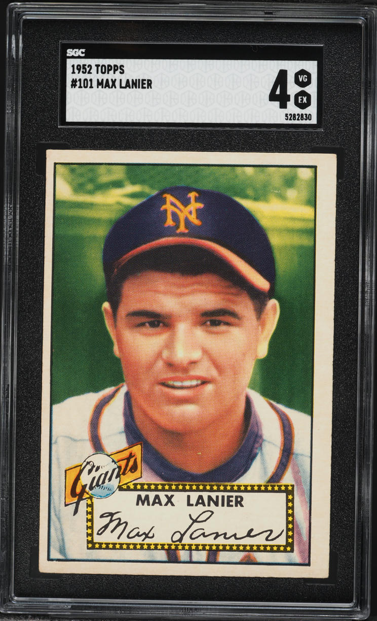 1952 Topps Max Lanier #101 SGC 4 VGEX