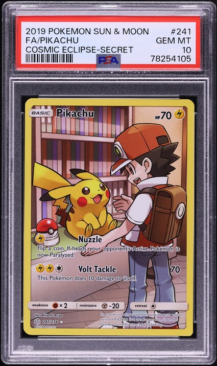 2019 Pokemon Japanese Sun & Moon Dream League CHR Pikachu #54 PSA