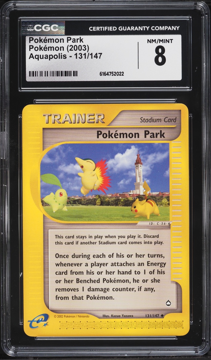2003 Pokemon Aquapolis Pokemon Park #131 CGC 8 NM-MT