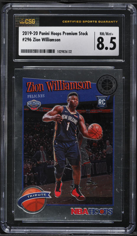 2019 Hoops Premium Stock Pulsar Zion Williamson ROOKIE RC