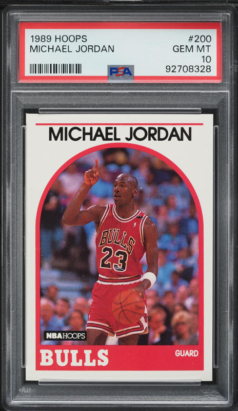 1989 Hoops Michael Jordan #200 PSA 9 MINT on Fanatics Collect