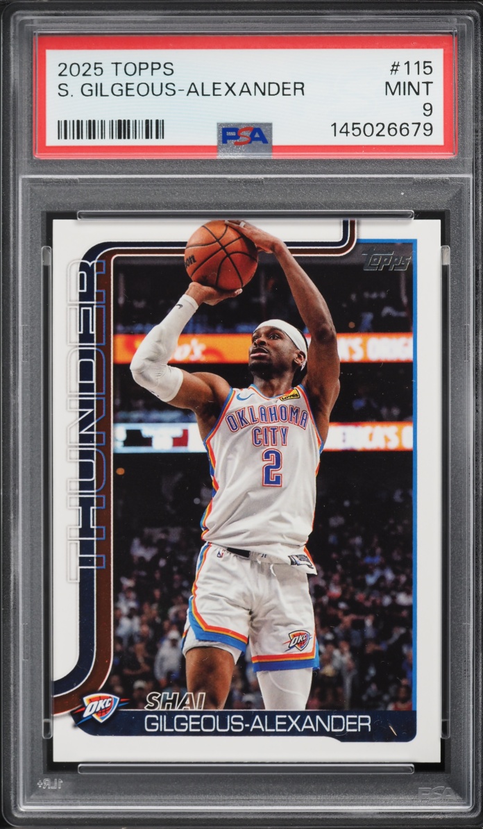2025 Topps Shai Gilgeous-Alexander #115 PSA 9 MINT